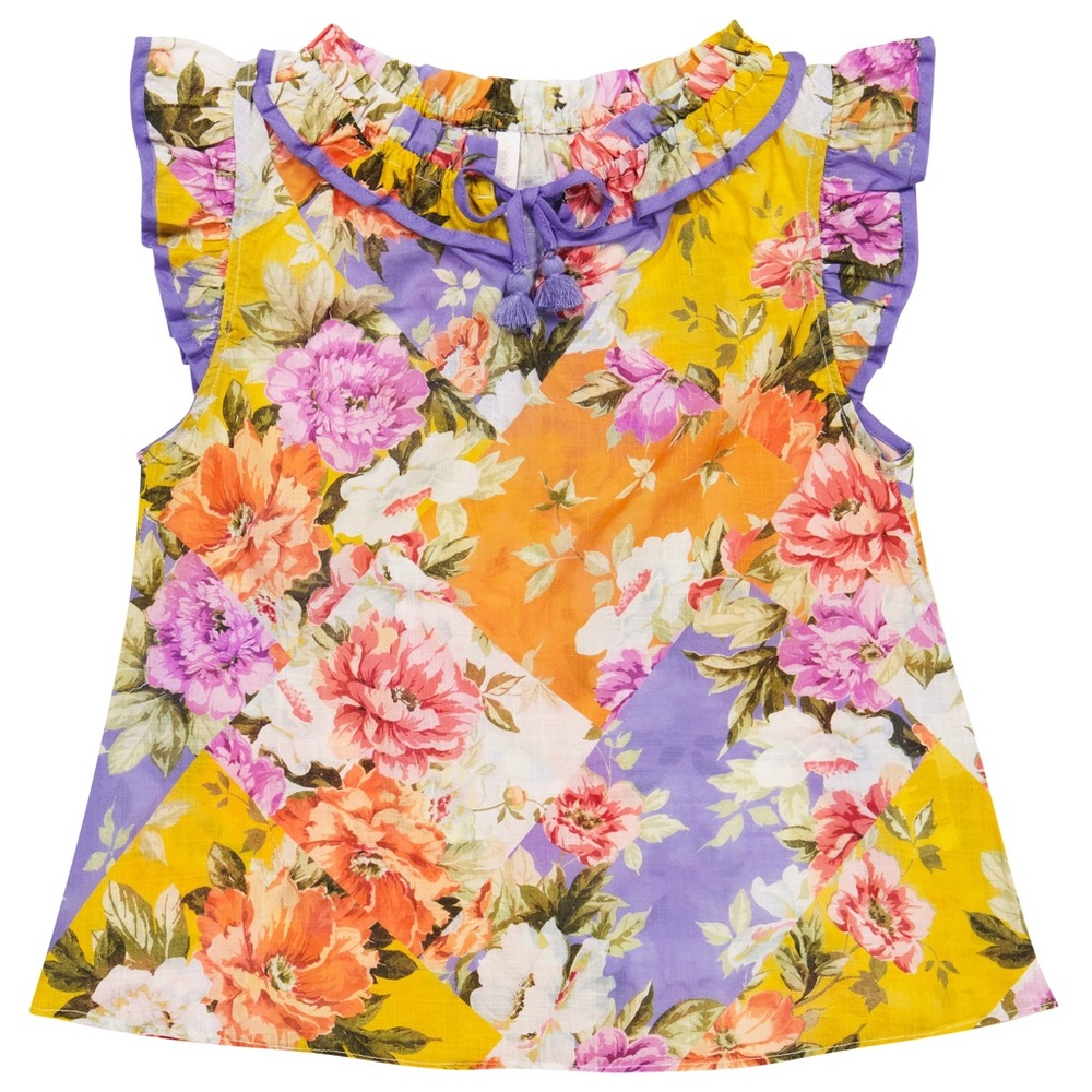 Pattie Floral Zimmermann top - 8Y NWT